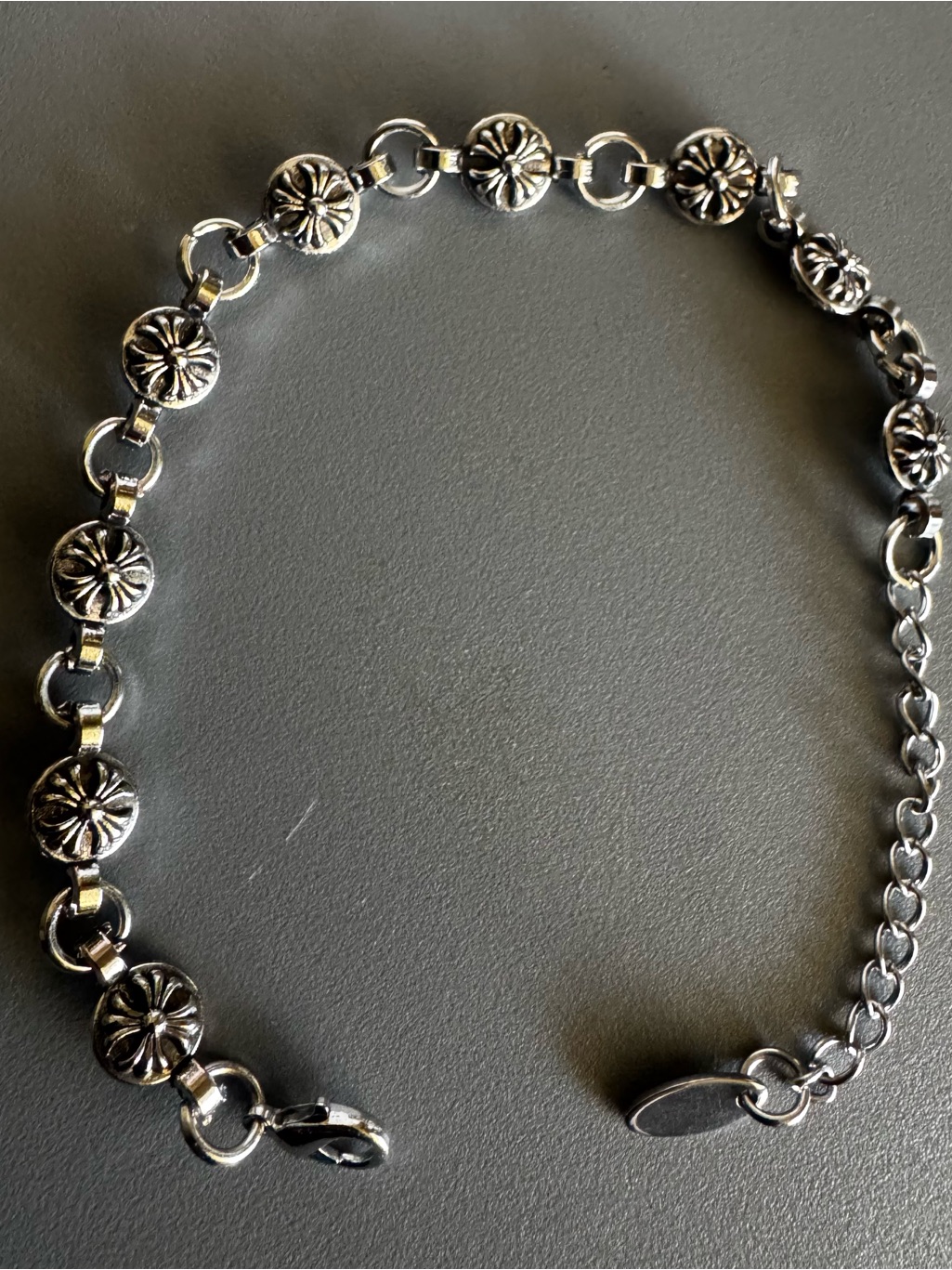 Stainless Steel Chrome Cross Stainless Steel Bracelet